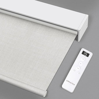 Motorized Roller Shade: Blackout, Rechargeable, Compatible by Canisteo