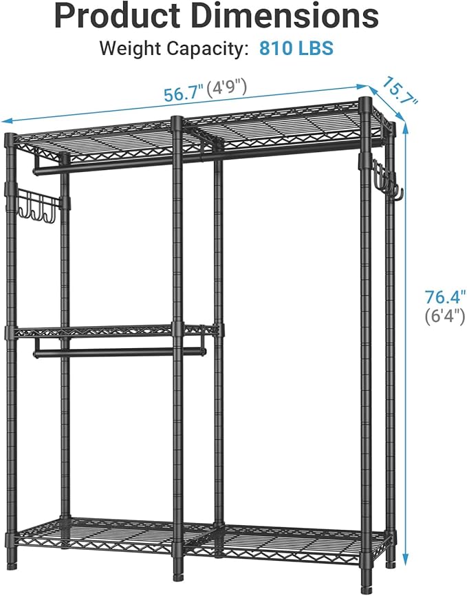 VIPEK V4 Heavy Duty Clothing Rack - Image 5