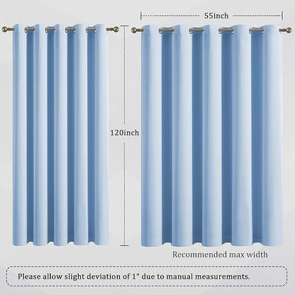 DUALIFE Extra Long 120 Inch Length Curtains - Image 7
