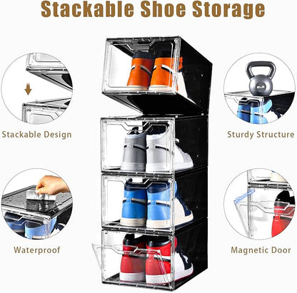 Clemate Upgraded X-Large Shoe Organizer, Shoe Storage Organizer, 12 Pack - Image 4