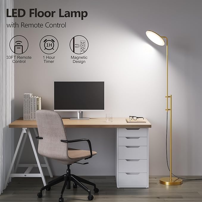 SUNMORY 32W/3000LM Floor Lamps, Super Bright LED Standing Lamp - Image 6