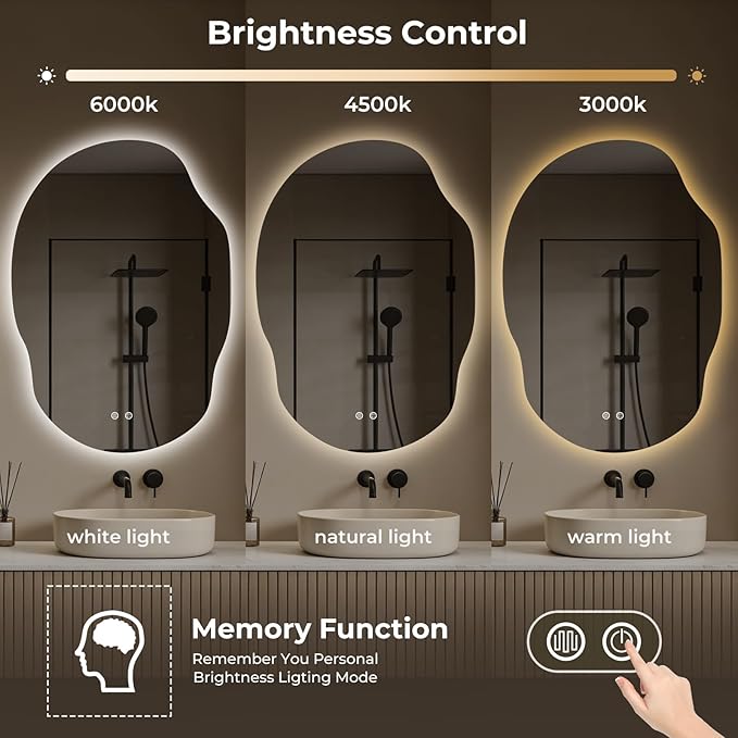 Backlit LED Bathroom Vanity Mirror - Image 5