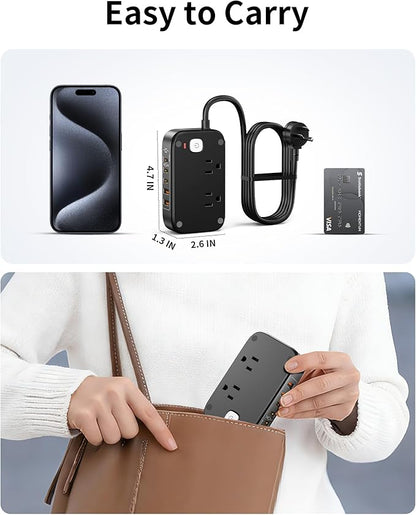 KWRNVO 5FT Travel Power Strip - Image 8
