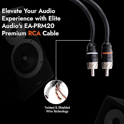 Elite Audio Premium Series 20ft. 2-Channel Car Audio RCA Cable – Double Shielded - Image 6