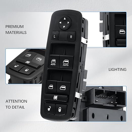WUANGKI Master Power Window Control Switch | Front Driver Side | 11 Pins | - Image 3