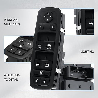 WUANGKI Master Power Window Control Switch | Front Driver Side | 11 Pins | - Image 3
