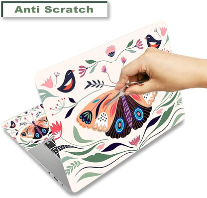 Laptop Skin Sticker Decal, Waterproof Removable, Butterfly Birds - Image 3