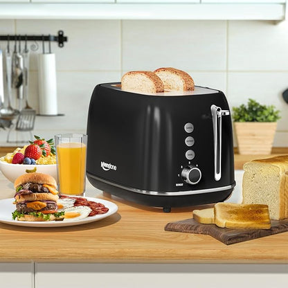 2 Slice Retro Stainless Steel Toaster - Image 6