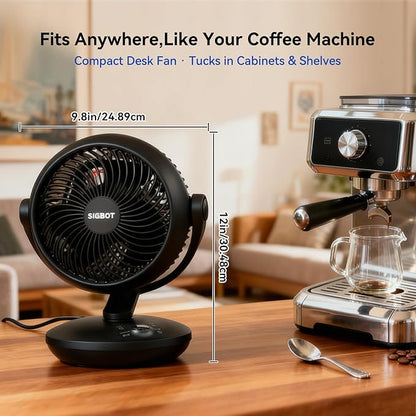 SIGBOT Fan for Bedroom with Remote, Ultra Quiet Desk Fans, with 3 Modes - Image 2