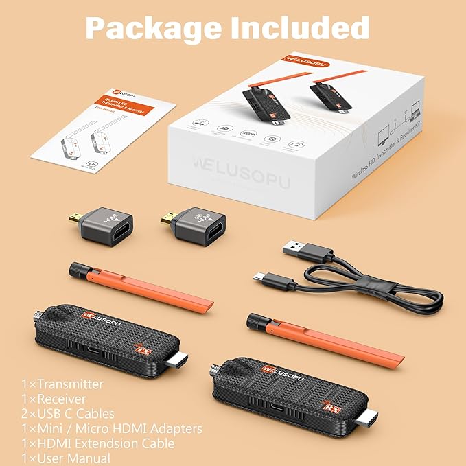 Wireless HDMI Transmitter and Receiver, Support Up to 6 Receivers, 5.8G - Image 9