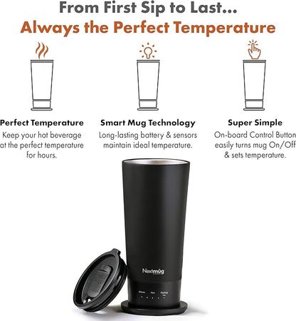 Nextmug Go - Temperature-Controlled, Self-Heating Travel Mug - Image 2