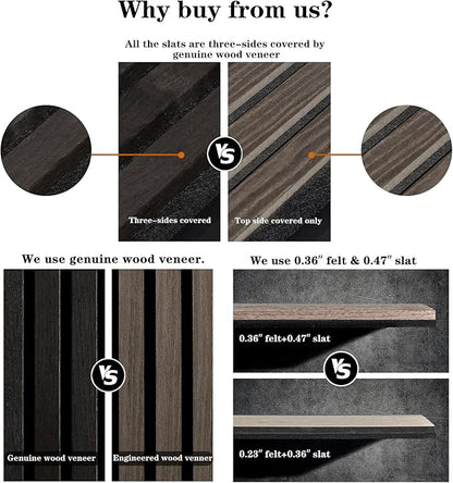ARMURO Wood Panels for Wall, Wood Slat Wall Panel - Image 4