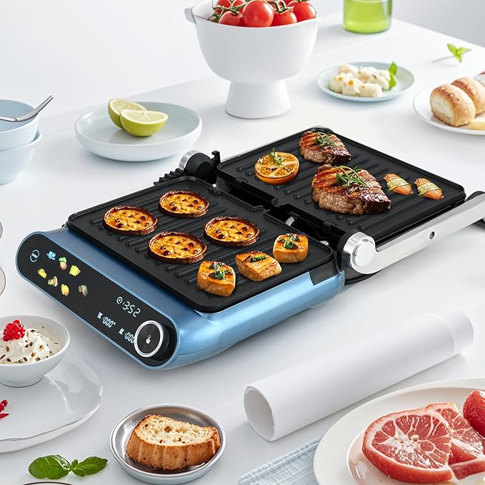 Happygrill 3 in 1 Panini Press Electric Indoor Grill & Sandwich Maker, 1200W - Image 2