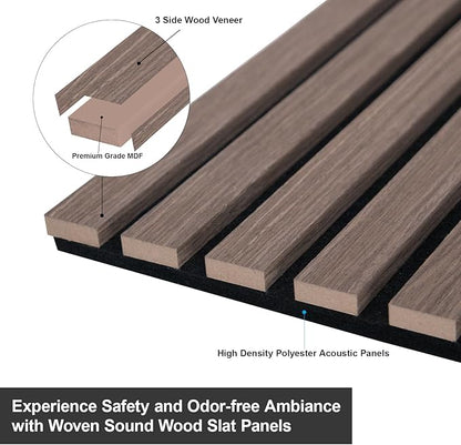 Yuzzy Acoustic Wood Slat Wall Panels - Image 3