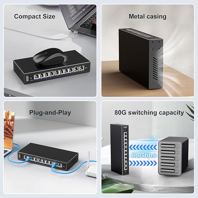 10Gbe Ethernet Switch Unmanaged - Image 5
