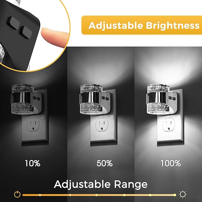L LOHAS LED 3CCT Night Lights Plug into Wall, 3000K/4000k/5000K Adjustable - Image 2
