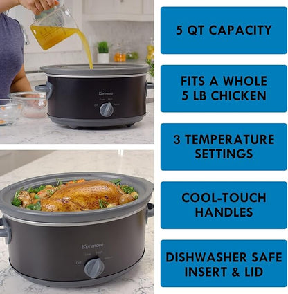 Kenmore 5 Quart Slow Cooker - Image 3