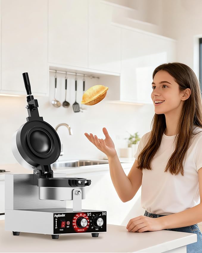 Ufo Burger Maker Machine, 110V Electric Ufo Sandwich Maker w/Adjustable - Image 8
