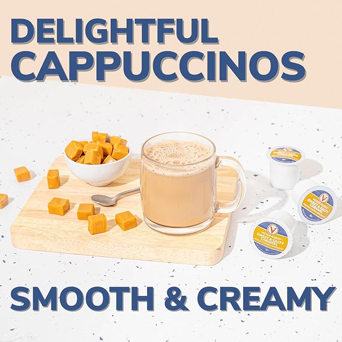 Victor Allen's Coffee Sweet and Salty Caramel Flavored Cappuccino, Single Serve - Image 6