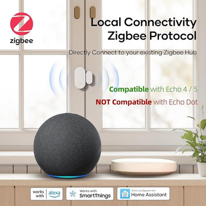 Zigbee Door Sensor 2 Pack, Mini Smart Door Sensor, Home Automation, Kid Safety - Image 2