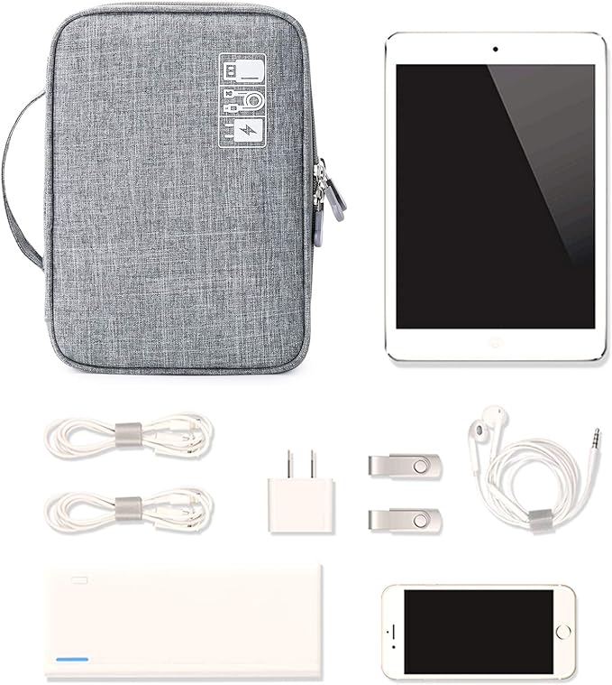 mygreen Electronics Organizer, Electronic Accessories Double Layer Travel Cable - Image 7