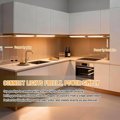 Plug in Under Cabinet Lights Hardwired, 45° Rotatable Design, Linkable Up to 15 - Image 8