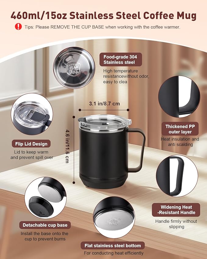 Mug Warmer, Cup Warmer for Desk - Image 7