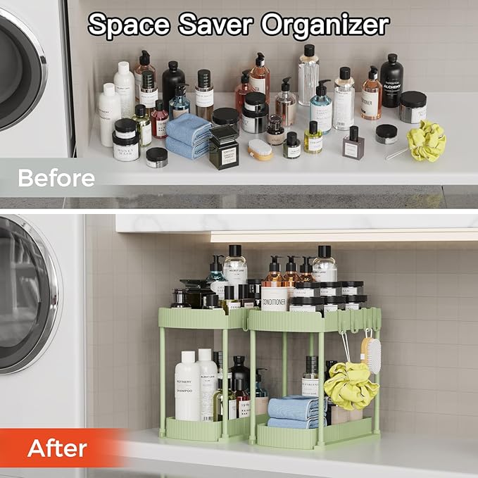 Ukeetap 2 Pack Multi-Purpose Pull-Out Storage Organizers, Under Sink Organizers - Image 5