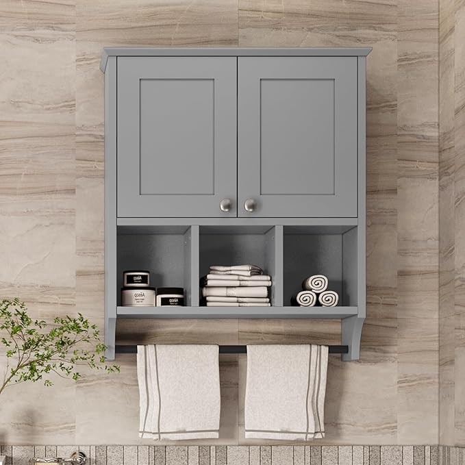 Medicine Cabinets, Bathroom Cabinet Wall Mounted 2-Door - Image 5