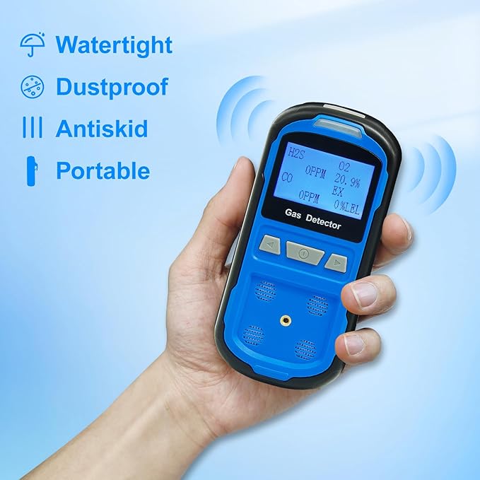 Upgraded 4 Gas Monitor Multi Gas Detector, Yfwsrecinoe Gas Leak Detector - Image 3