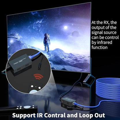 HDMI Extender Splitter1x2 HD 4K @60Hz up to 60m-Loop Out-Over CAT5/CAT6/CAT7 - Image 6