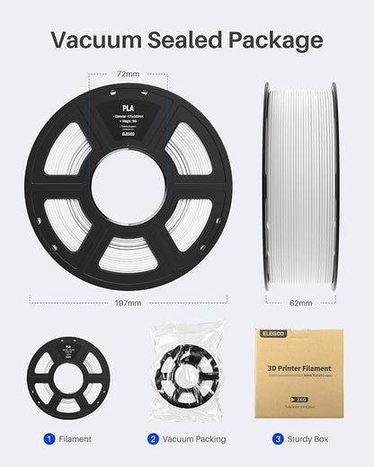 ELEGOO PLA Filament 1.75mm Bundle 4KG, 3D Printer Filament Dimensional Accuracy - Image 6
