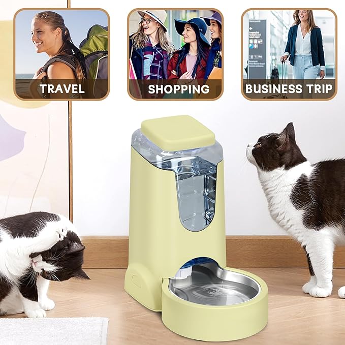 HWONMTE Portable Automatic Cat Feeder and Water Dispenser - Image 7
