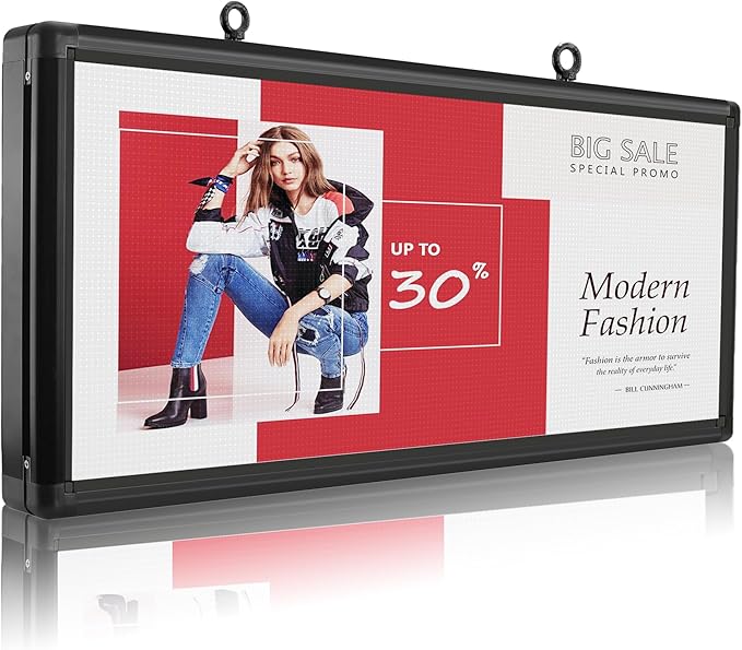 P6 Outdoor Full Color 40 x 18 inches Led Sign WIFI And USB Programmable Led by TOPCOLORTRADE