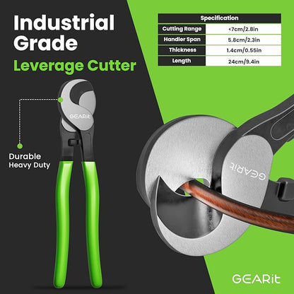 GEARit 8 Gauge Ground Wire Kit, All-in-One Kit: Crimping Tool, 15 Lugs - Image 2