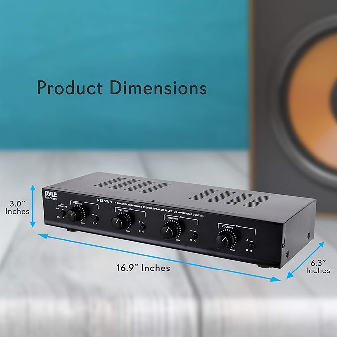 Pyle 4 Channel Speaker Selector Switch - Image 2