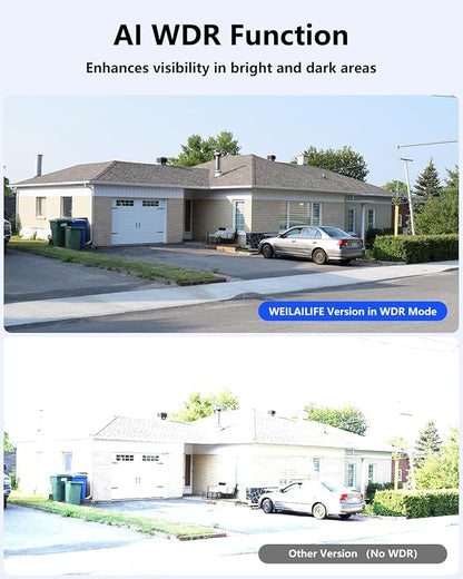 WEILAILIFE 【All-in-One Security System】 4MP Security Cameras Wireless Outdoor - Image 9