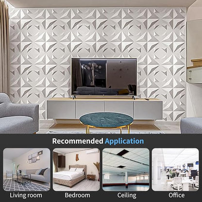 Art3d Decorative 3D Wall Panel, 32 Sq.FT PVC Interior Wall Decor - Image 5