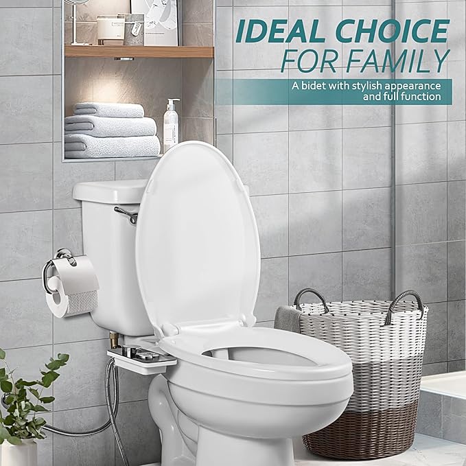 SAMODRA Bidet Attachment, Non-Electric Cold Water Bidet Toilet Seat Attachment - Image 5