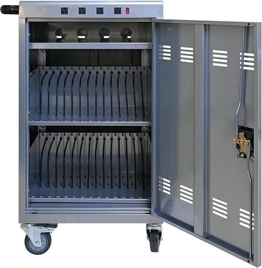 35 Device Charging Cart for Laptops and Tablets Up to 16.3-inch, Mobile by Unknown