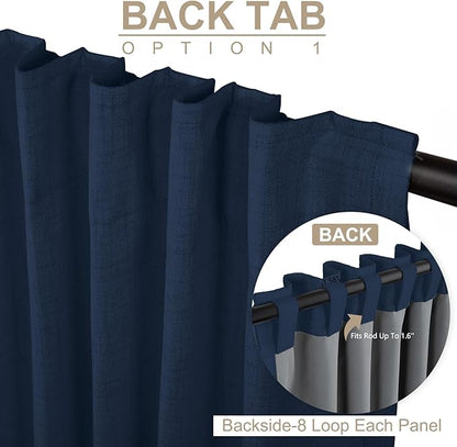 100% Blackout Shield Linen Blackout Curtains - Image 4