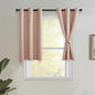JIUZHEN Short Curtains Kitchen Half Window Blackout Curtains by JIUZHEN