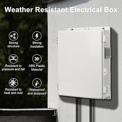 Namunanee Outdoor Electrical Junction Box, ABS Water Resistant Enclosure - Image 2