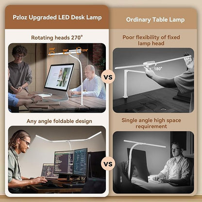 Pzloz Led Desk Lamp with Clamp: Architect Desk Lamp - Image 4