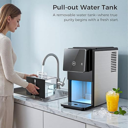 WAA Countertop Nugget Ice Maker, 33 lbs/Day Portable Countertop Ice Machine - Image 5