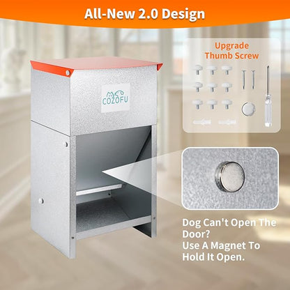 Dog Feeder - Galvanized Metal Pet Food Station - Image 7