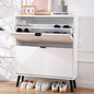 Shoe Cabinet Storage, Farmhouse Freestanding Organizer by OAKVIVOElegantLifestyle