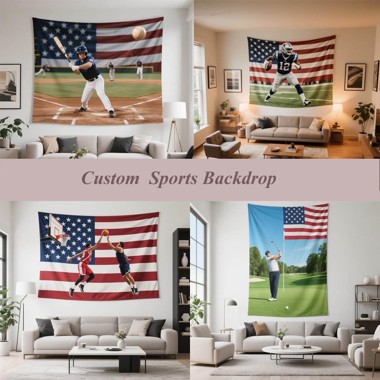 Jhdstore Custom Tapestry Personalized Tapestry Wall Hanging Upload Images Banners and Signs Customize Wall Tapestries for Bedroom 29 * 37 Inch Vertical