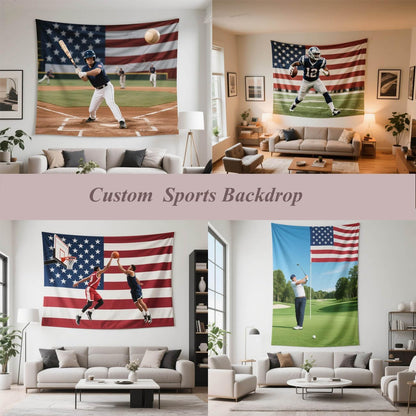 Jhdstore Custom Tapestry Personalized Tapestry Wall Hanging Upload Images Banners and Signs Customize Wall Tapestries for Bedroom 29 * 37 Inch Vertical