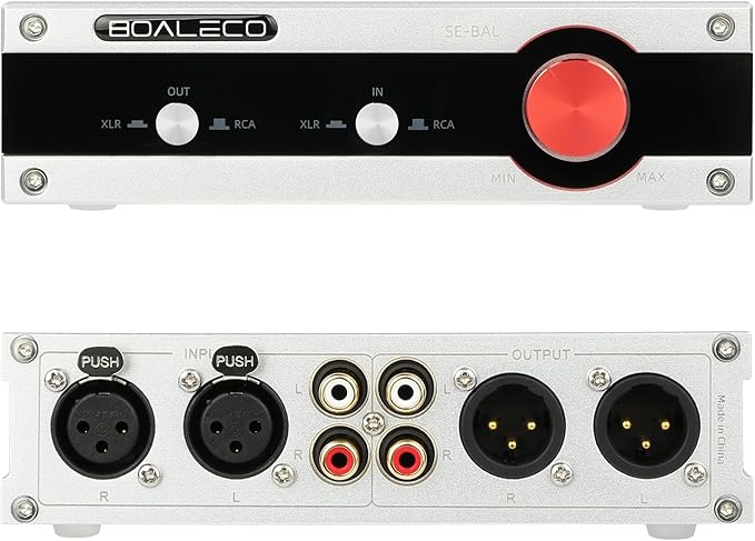 SE-BAL Audio Switch RCA XLR 2-IN-2-OUT HiFi Balanced Stereo Audio Switcher by KGUSS